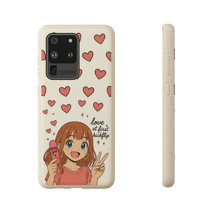 Anime Heartphone Biodegradable Phone Case — “Love at First Kickflip”