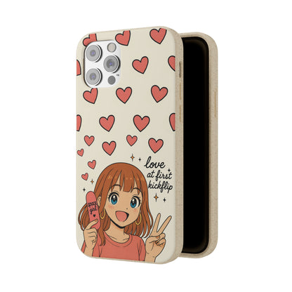 Anime Heartphone Biodegradable Phone Case — “Love at First Kickflip”