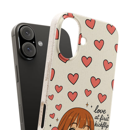 Anime Heartphone Biodegradable Phone Case — “Love at First Kickflip”