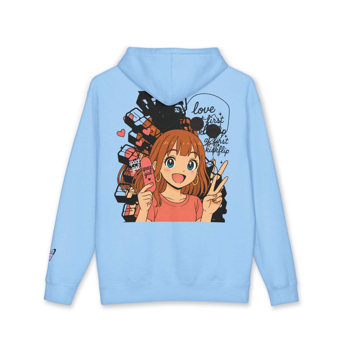 Time Warped Heavy Weight Hoodie - "Love at first kickflip"