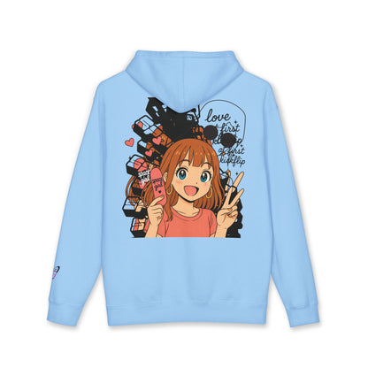 Time Warped Heavy Weight Hoodie - "Love at first kickflip"